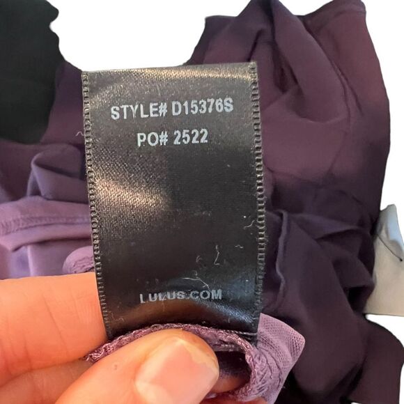 NWT! Lulus purple halter dress. Size medium - Picture 4 of 10